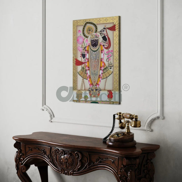 Lord Shreenath Ji Pichwai Canvas Giclee Print