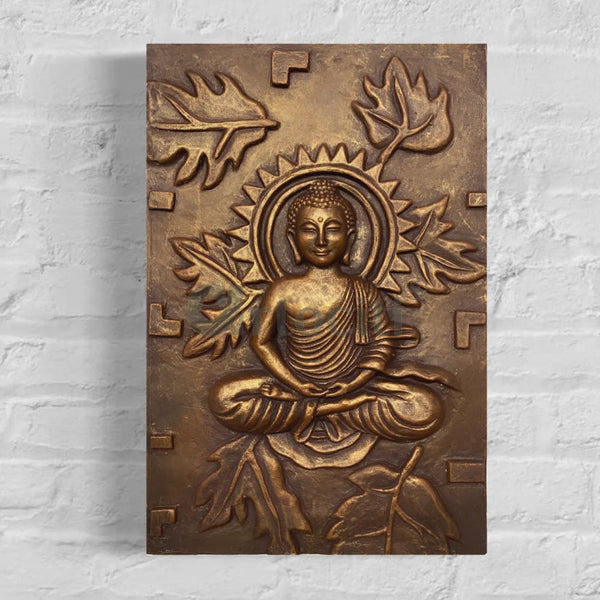 Meditating Buddha Wall Hanging in size 18X12 inches Buddha Wall Decor