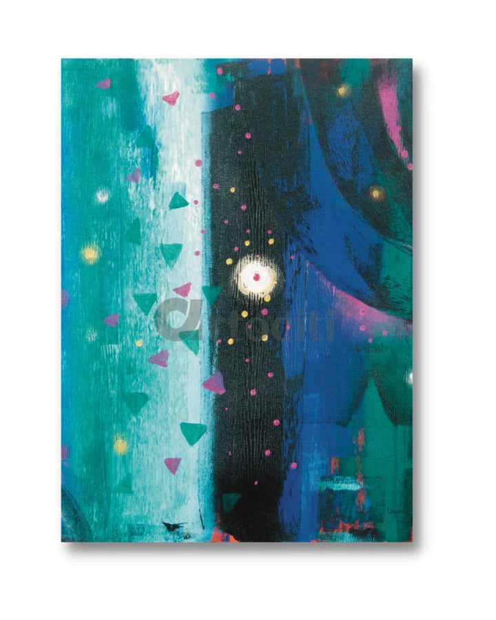 Modern Abstract Canvas Painting Buddha Set of 3 Buddha Wall Decor