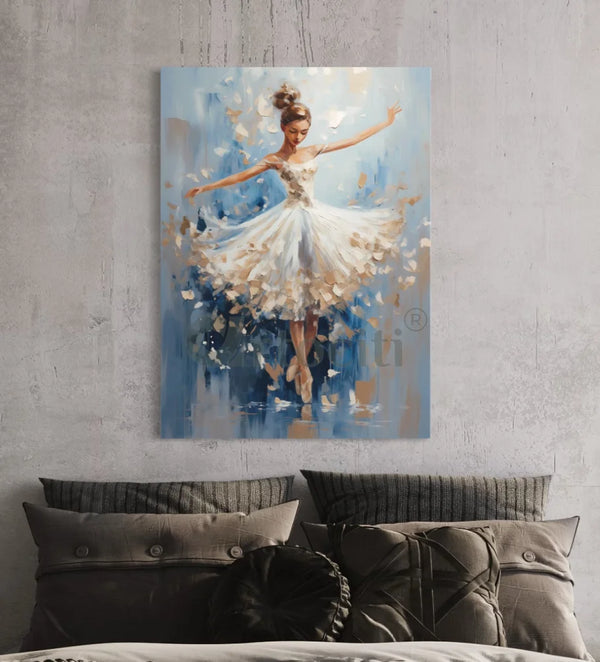 Modern Abstract Canvas Printing Of Dancing Ballet Girl 30X20 INCHES