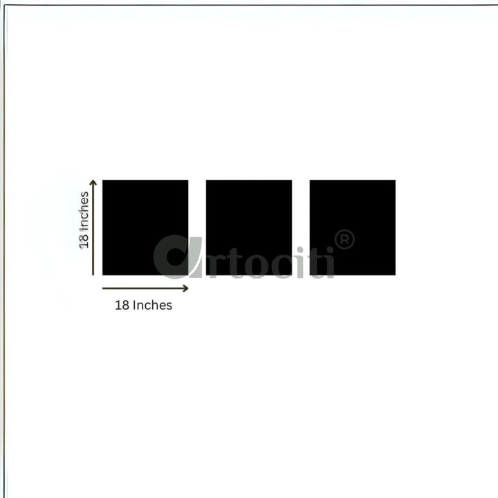 Mughal Elegance Trio Canvas Paintings Mughal Art Pichwai Painting