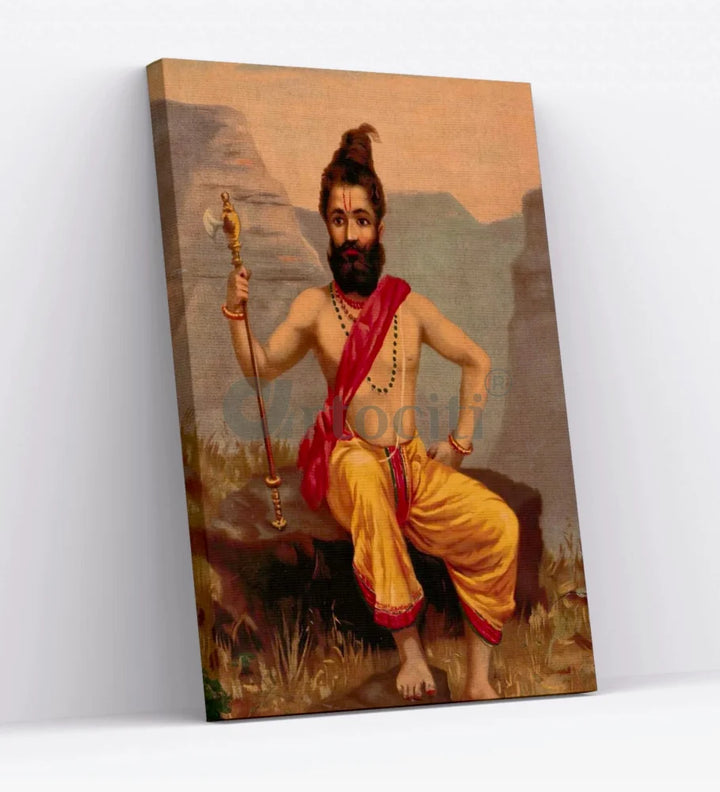 Parashuram Avatar by Raja Ravi Varma Famous Canvas Painting 30X20 Inches Raja Ravi Verma