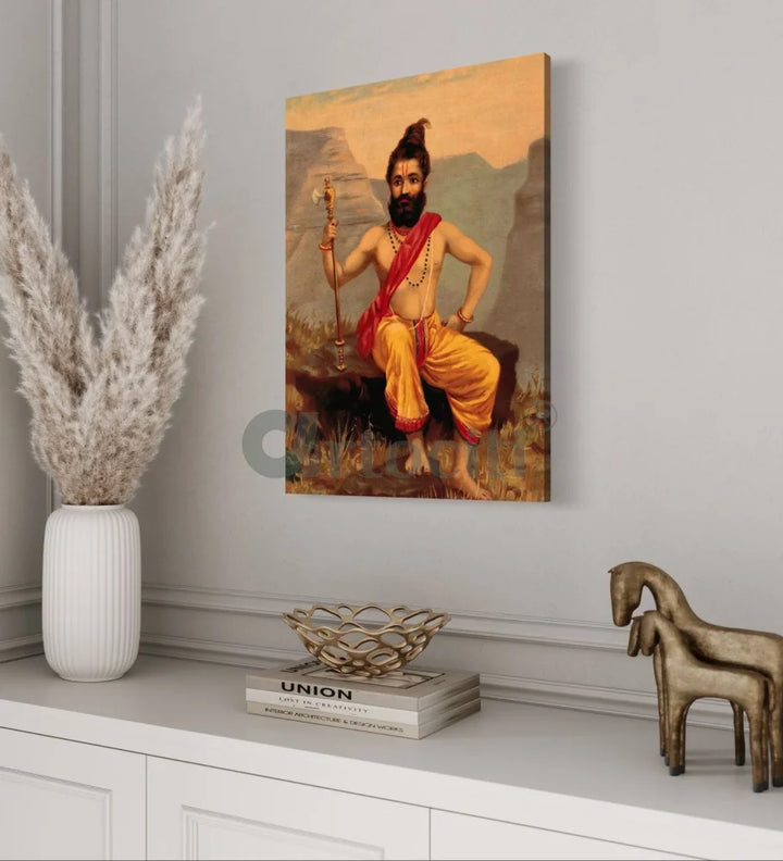 Parashuram Avatar by Raja Ravi Varma Famous Canvas Painting Raja Ravi Verma
