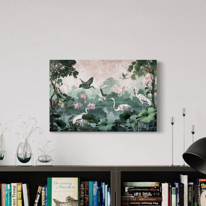 Pichwai Jungle Canvas Giclee Print 32X48 Inch