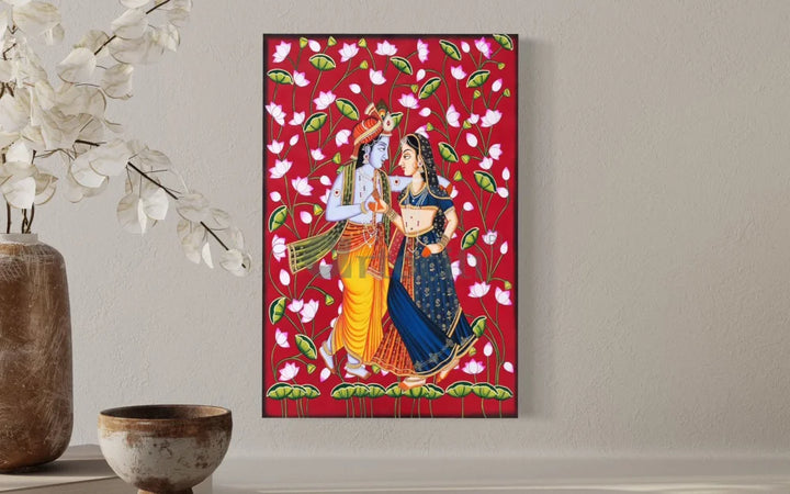 Radha Krishna Pichwai Painting Canvas Giclee Print