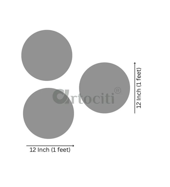 Radiant Handmade Mirror Mosaic Lippan Art (Set of 3) WHITE / 12 Inch Diameter Lippan Art