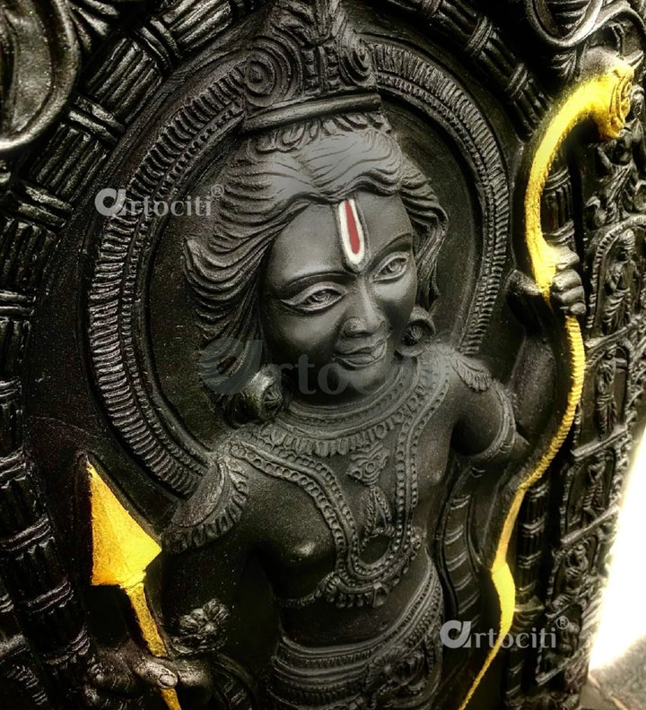 Ram Lalla Ji (Lord Ram) 3D Relief Mural Wall Art | Ram darbar