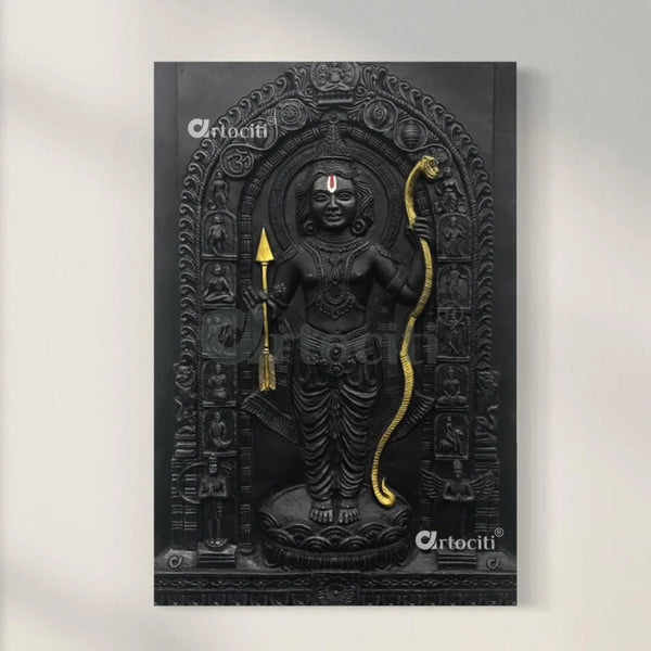 Ram Lalla Ji (Lord Ram) 3D Relief Mural Wall Art | Ram darbar