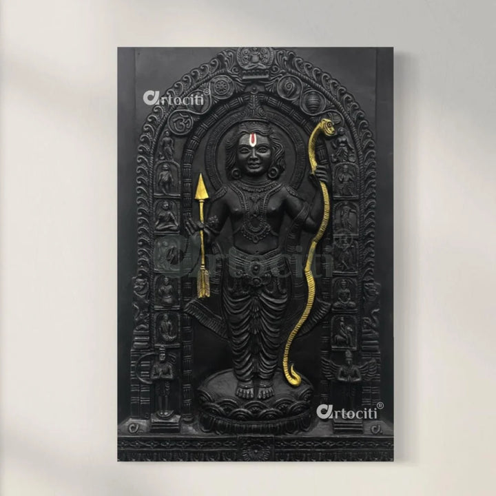 Ram Lalla Ji (Lord Ram) 3D Relief Mural Wall Art | Ram darbar