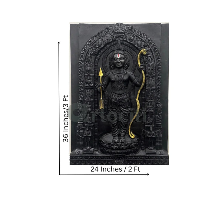 Ram Lalla Ji (Lord Ram) 3D Relief Mural Wall Art | Ram darbar