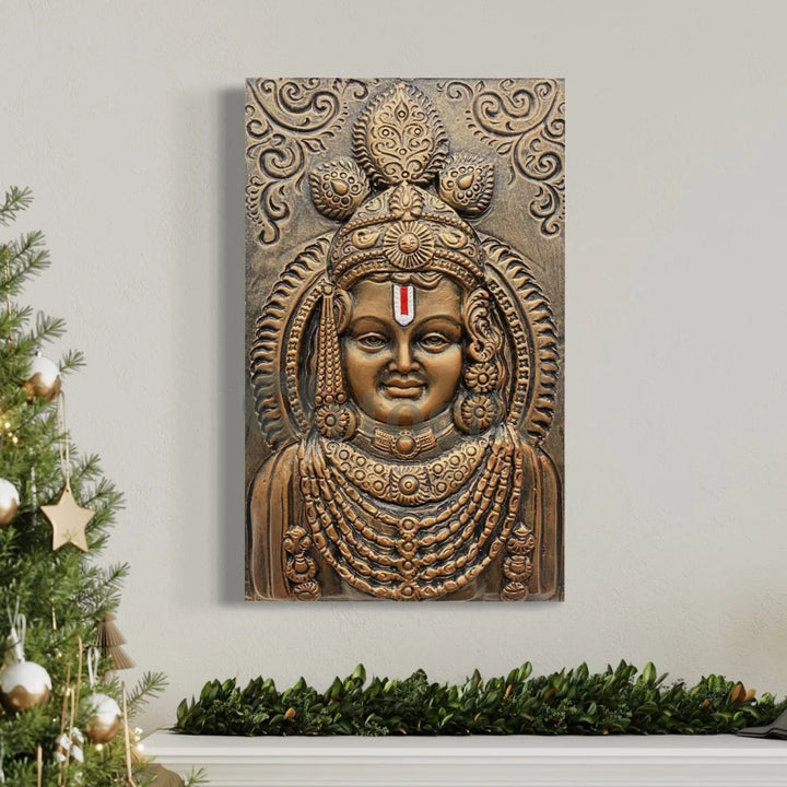 Ram Lalla Ji (Lord Ram) 3D Relief Mural Wall Art Shri Ram Wall Art | Ram Darbar