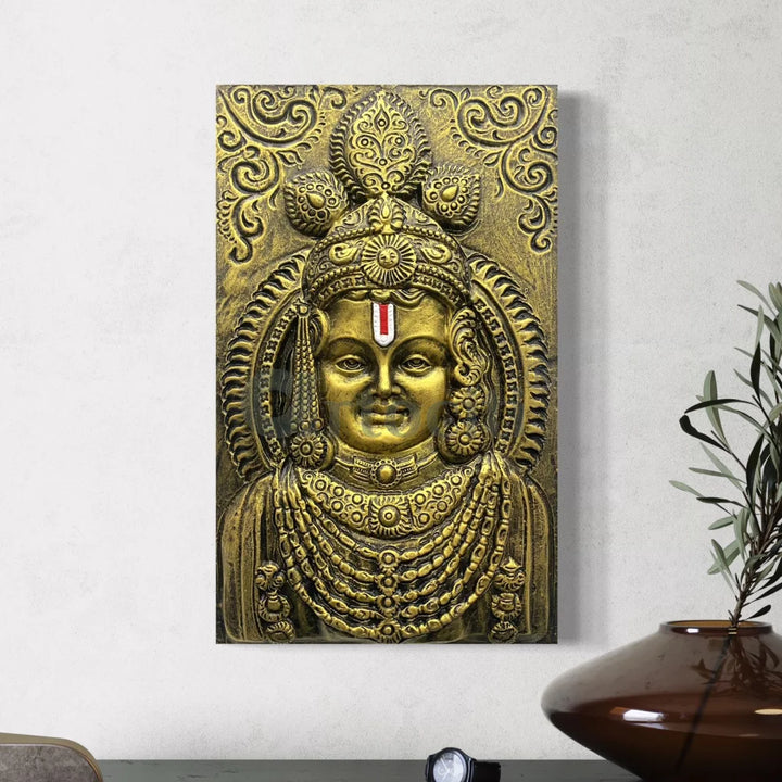 Ram Lalla Ji (Lord Ram) 3D Relief Mural Wall Art Shri Ram Wall Art | Ram Darbar