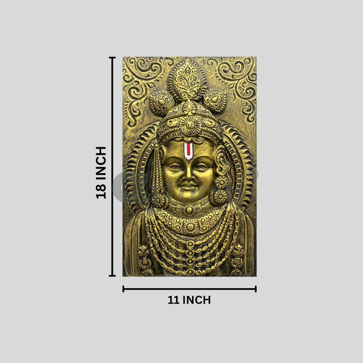 Ram Lalla Ji (Lord Ram) 3D Relief Mural Wall Art Shri Ram Wall Art | Ram Darbar