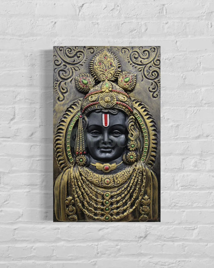 Ram Lalla Ji (Lord Ram) 3D Relief Mural Wall Art Shri Ram Wall Art | Ram Darbar