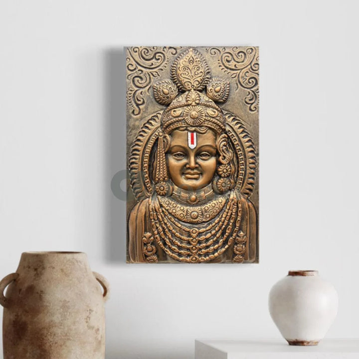 Ram Lalla Ji (Lord Ram) 3D Relief Mural Wall Art Shri Ram Wall Art | Ram Darbar