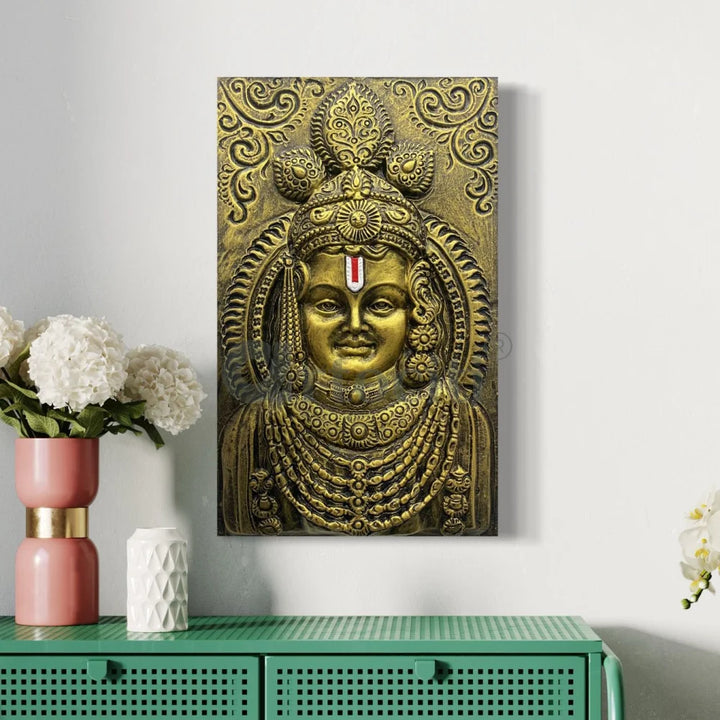 Ram Lalla Ji (Lord Ram) 3D Relief Mural Wall Art Shri Ram Wall Art | Ram Darbar
