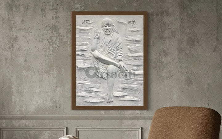 Sai Baba 3D Relief Mural Wall Art