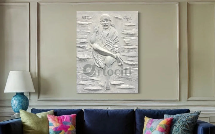 Sai Baba 3D Relief Mural Wall Art