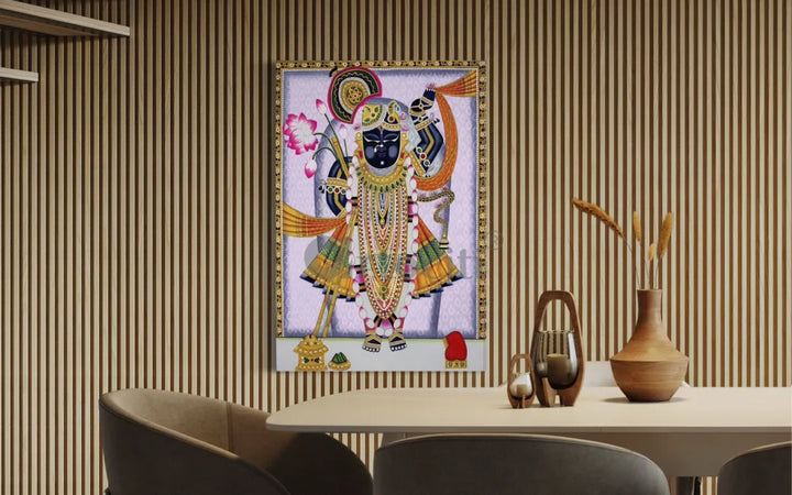 Shreenath Ji Pichwai Canvas Giclee Print Traditional Art 24x16 & 30x20