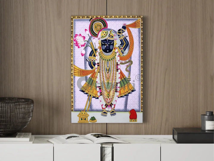 Shreenath Ji Pichwai Canvas Giclee Print Traditional Art 24x16 & 30x20