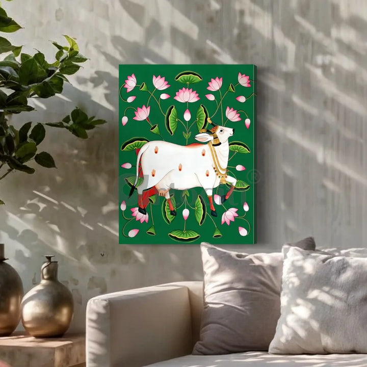 Shreenath Ji Pichwai Cow (Krishna Cow) Traditional Art