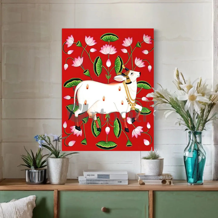 Shreenath Ji Pichwai Cow (Krishna Cow) Traditional Art
