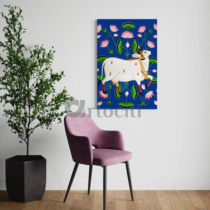 Shreenath Ji Pichwai Cow (Krishna Cow) Traditional Art