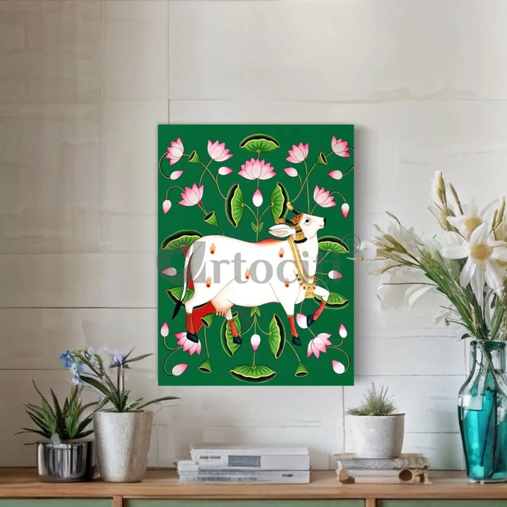 Shreenath Ji Pichwai Cow (Krishna Cow) Traditional Art