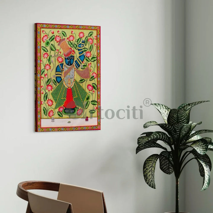 Shreenath Ji Pichwai Divine Splendor Canvas Giclee Print