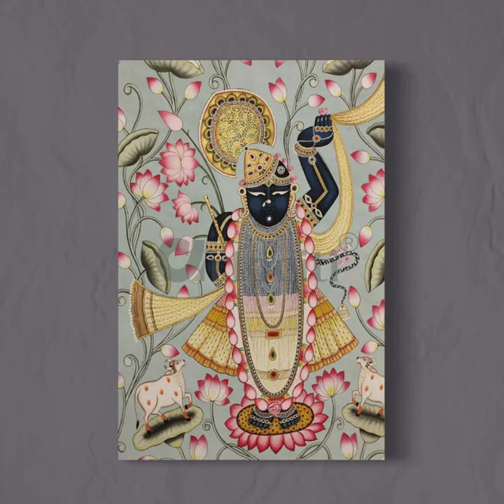 Shreenath Ji Pichwai Unique Canvas Giclee Print