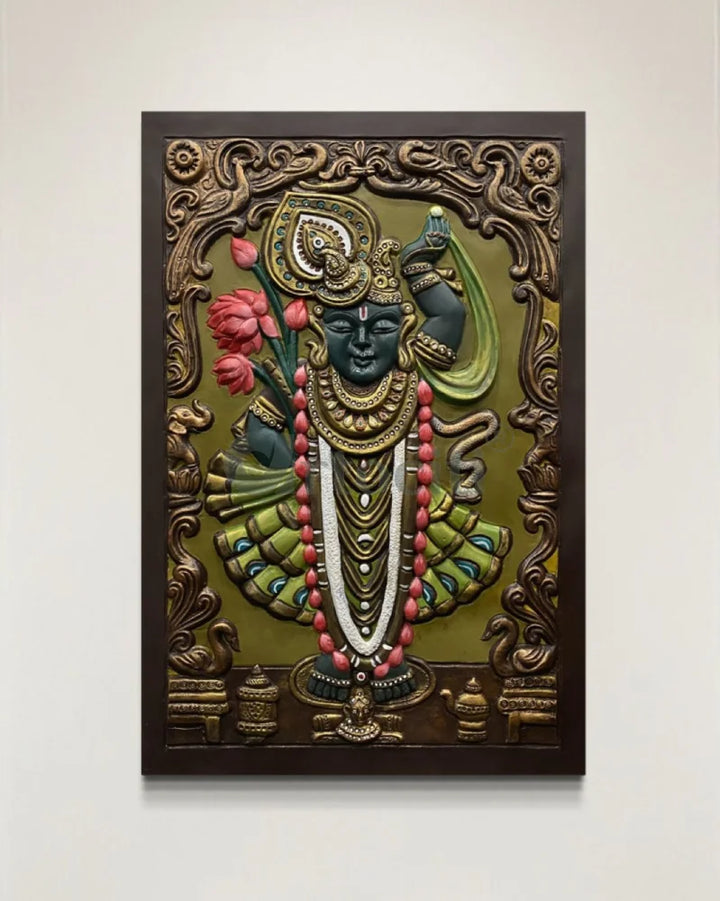Shrinath Ji (Krishna) 3D WALL Art