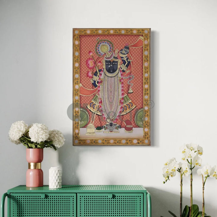 Swaroop Shreenath Ji Pichwai Canvas Giclee Print 18X12 Inch