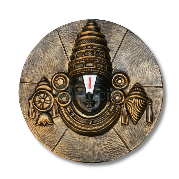 Tirupati Balaji 3D Relief Mural Wall Hanging | Spiritual Wall Art | Unique Wall Decor | Ready to hang