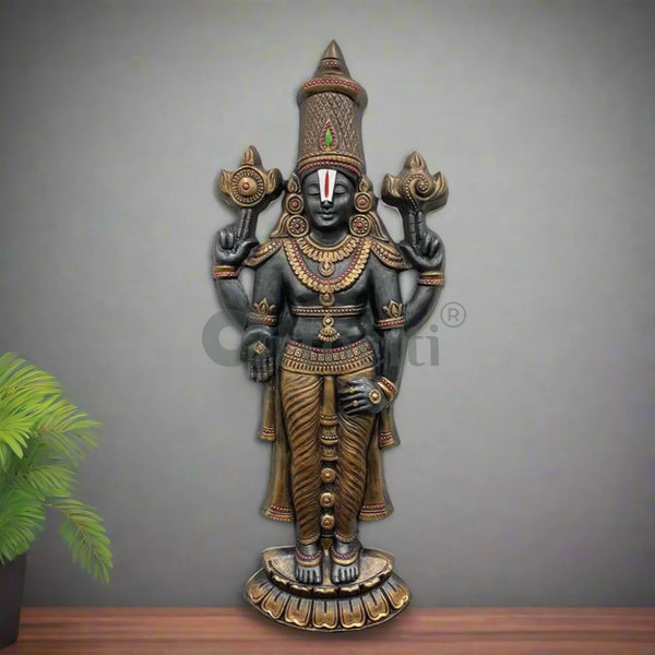 Tirupati Balaji Statue 3D Relief Mural Wall Hanging