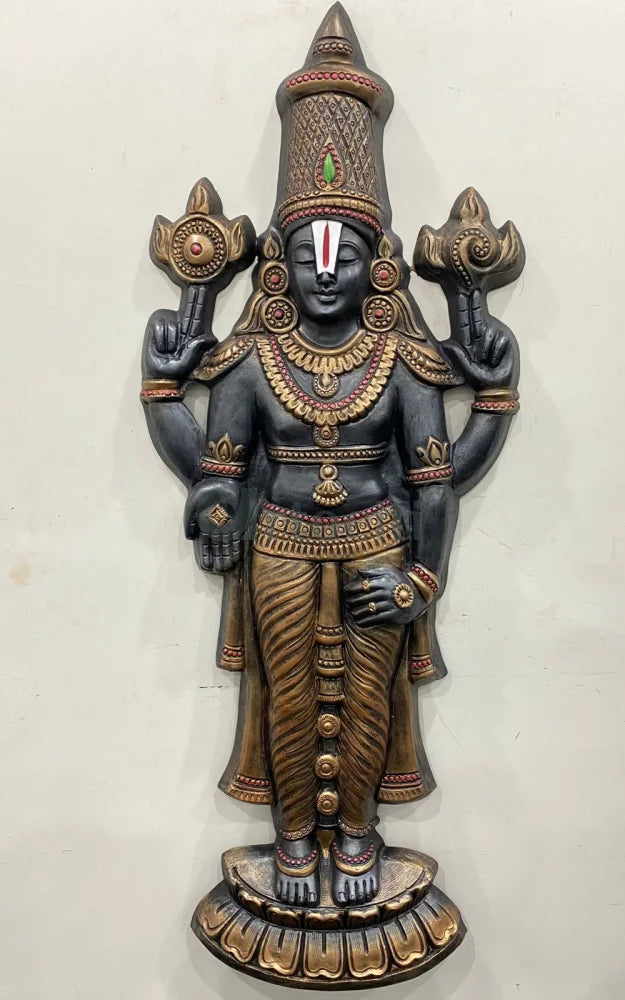Tirupati Balaji Statue 3D Relief Mural Wall Hanging