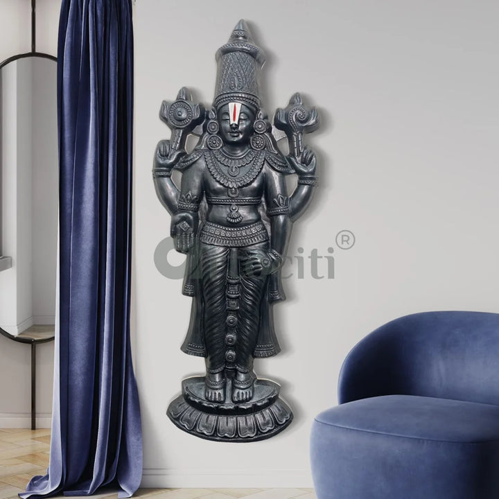 Tirupati Balaji Statue 3D Relief Mural Wall Hanging