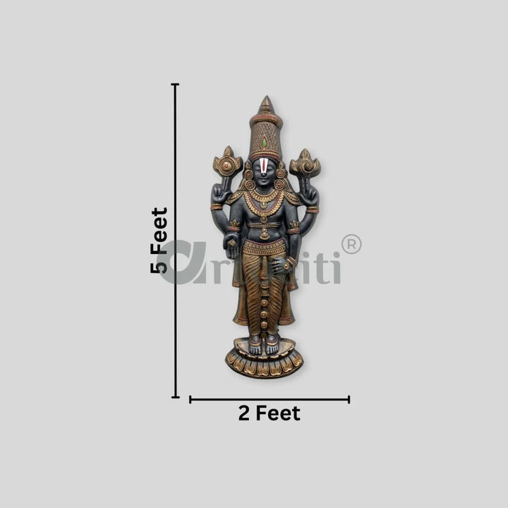 Tirupati Balaji Statue 3D Relief Mural Wall Hanging